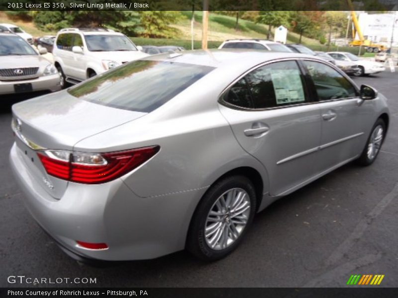 Silver Lining Metallic / Black 2013 Lexus ES 350