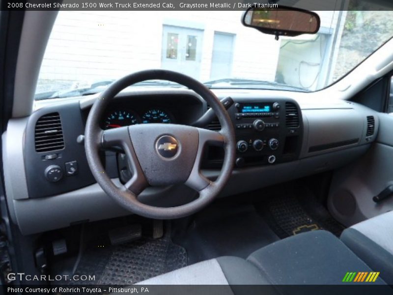 Graystone Metallic / Dark Titanium 2008 Chevrolet Silverado 1500 Work Truck Extended Cab