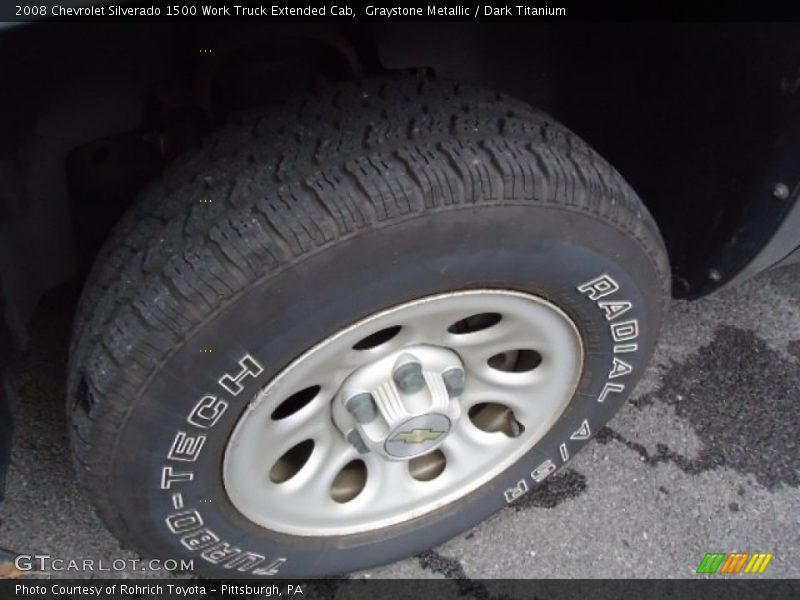 Graystone Metallic / Dark Titanium 2008 Chevrolet Silverado 1500 Work Truck Extended Cab