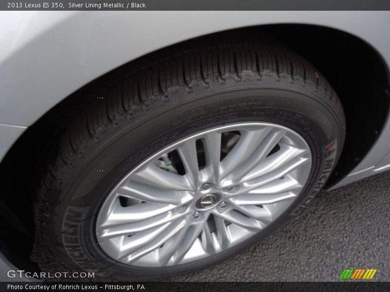 Silver Lining Metallic / Black 2013 Lexus ES 350
