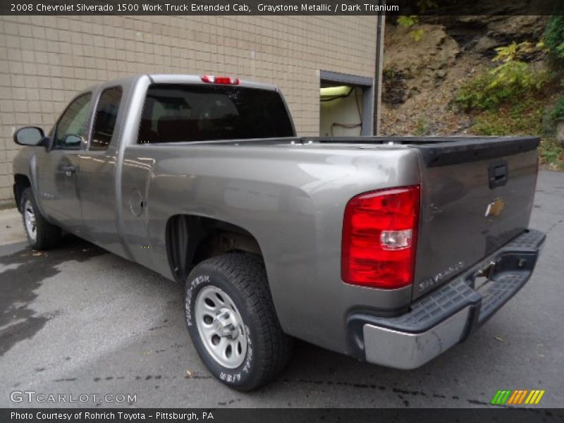 Graystone Metallic / Dark Titanium 2008 Chevrolet Silverado 1500 Work Truck Extended Cab