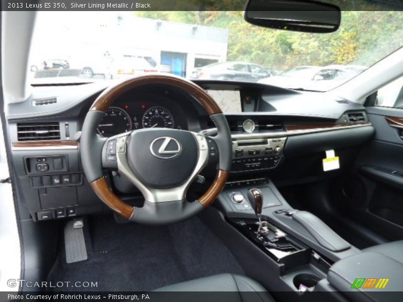 Silver Lining Metallic / Black 2013 Lexus ES 350