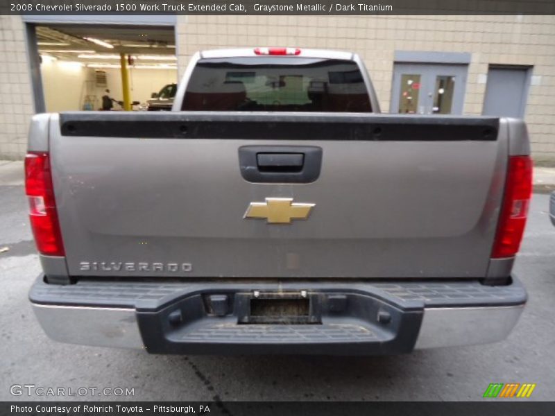 Graystone Metallic / Dark Titanium 2008 Chevrolet Silverado 1500 Work Truck Extended Cab