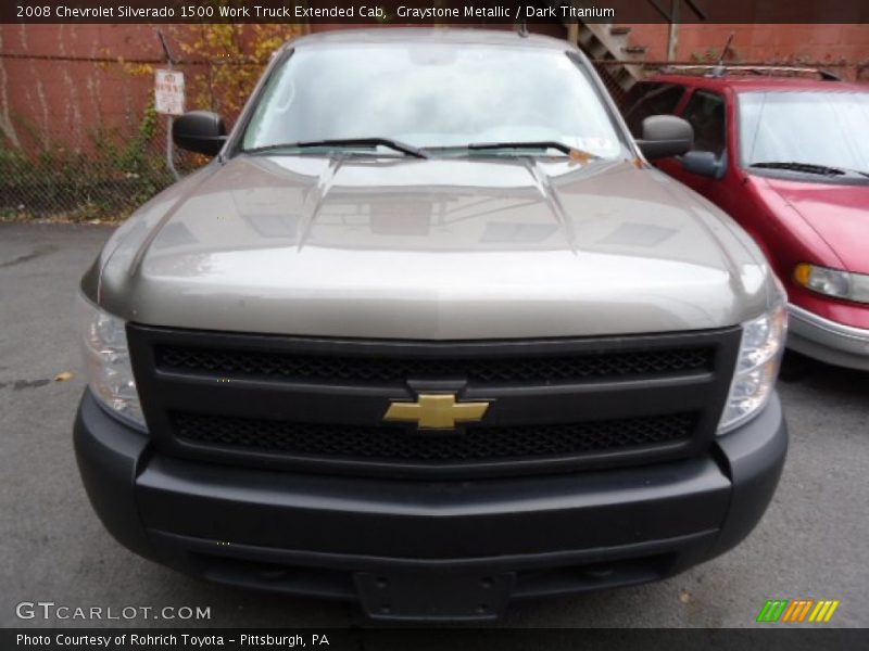 Graystone Metallic / Dark Titanium 2008 Chevrolet Silverado 1500 Work Truck Extended Cab