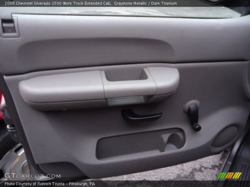 Graystone Metallic / Dark Titanium 2008 Chevrolet Silverado 1500 Work Truck Extended Cab