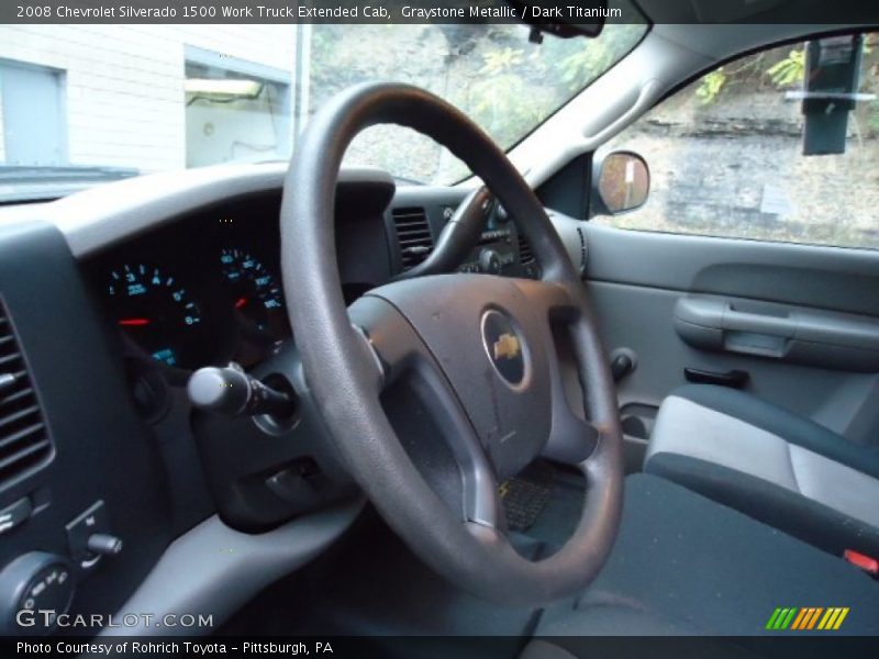 Graystone Metallic / Dark Titanium 2008 Chevrolet Silverado 1500 Work Truck Extended Cab