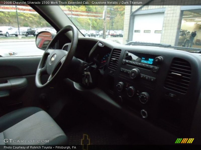 Graystone Metallic / Dark Titanium 2008 Chevrolet Silverado 1500 Work Truck Extended Cab