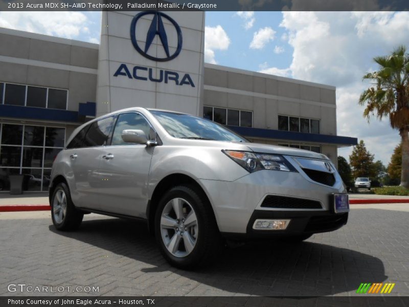 Palladium Metallic / Graystone 2013 Acura MDX SH-AWD Technology