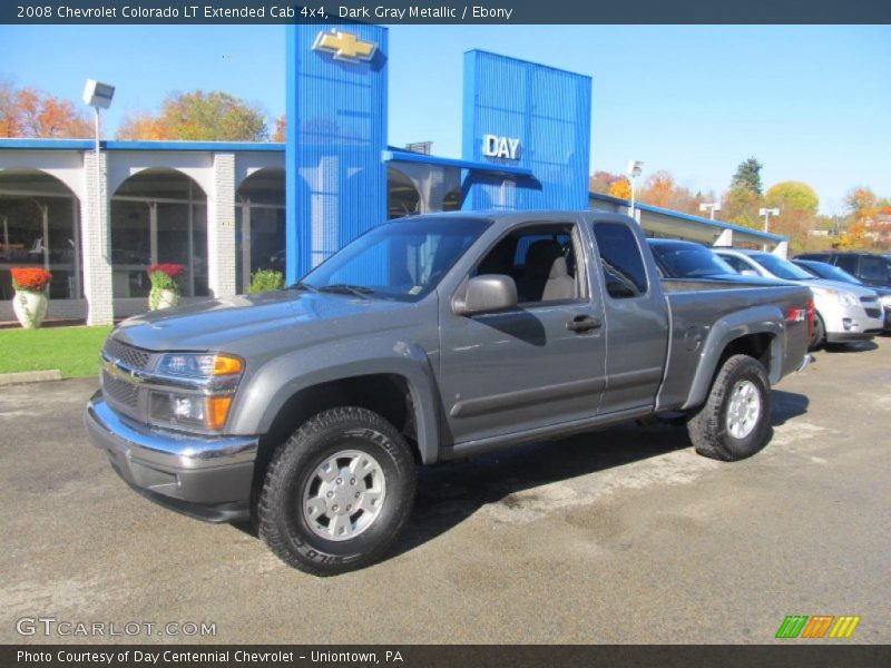 Dark Gray Metallic / Ebony 2008 Chevrolet Colorado LT Extended Cab 4x4