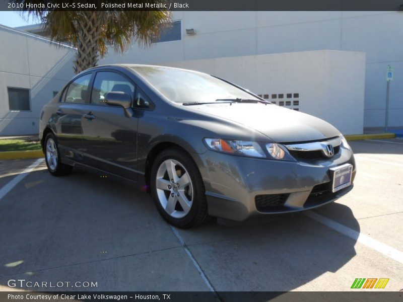 Polished Metal Metallic / Black 2010 Honda Civic LX-S Sedan