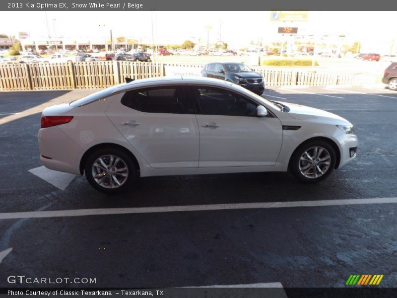 Snow White Pearl / Beige 2013 Kia Optima EX