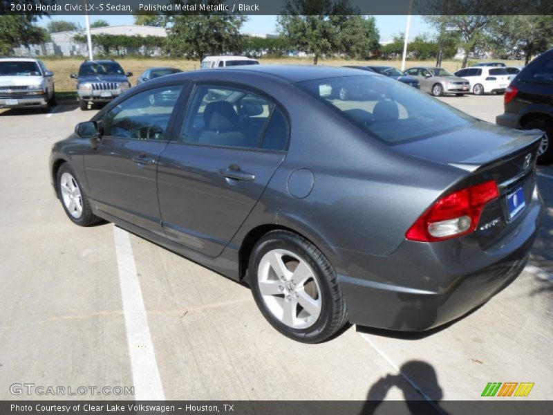 Polished Metal Metallic / Black 2010 Honda Civic LX-S Sedan