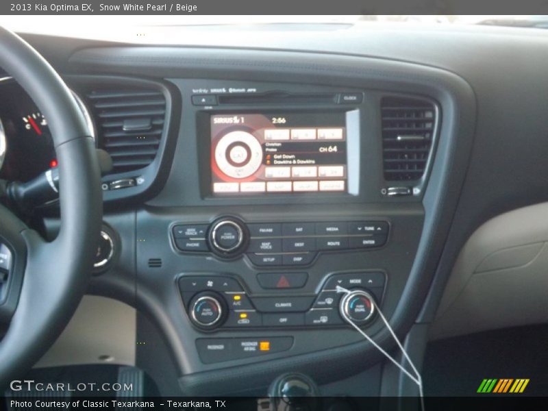 Snow White Pearl / Beige 2013 Kia Optima EX