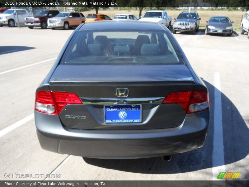 Polished Metal Metallic / Black 2010 Honda Civic LX-S Sedan