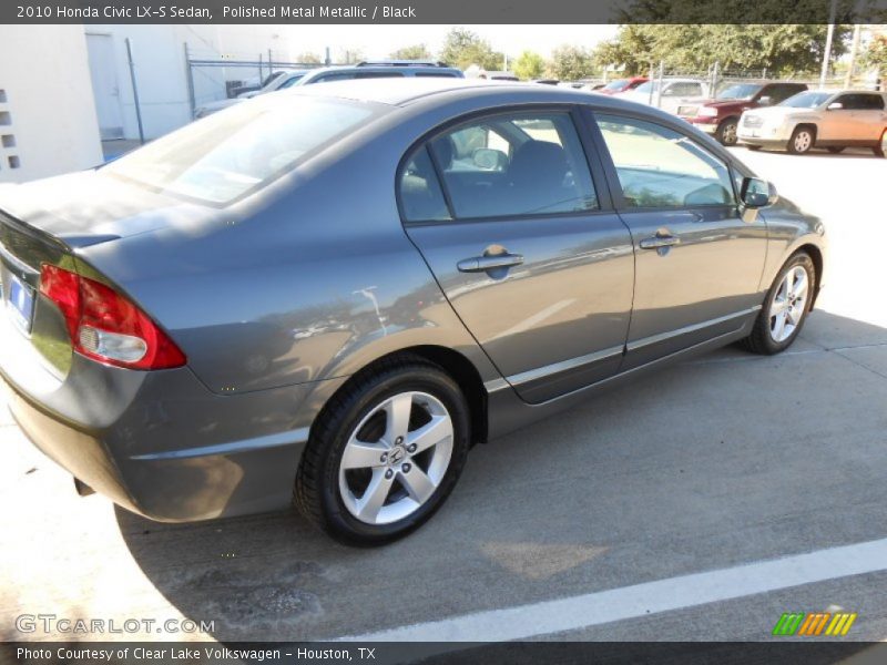 Polished Metal Metallic / Black 2010 Honda Civic LX-S Sedan