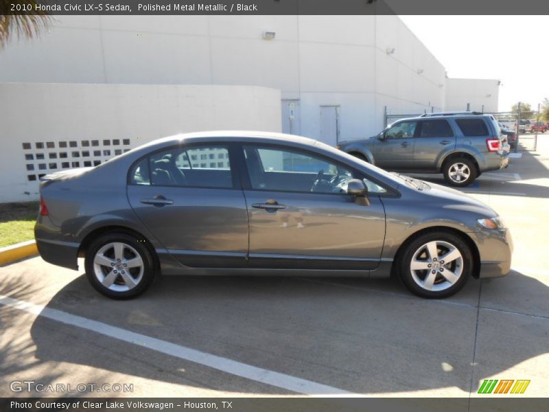 Polished Metal Metallic / Black 2010 Honda Civic LX-S Sedan