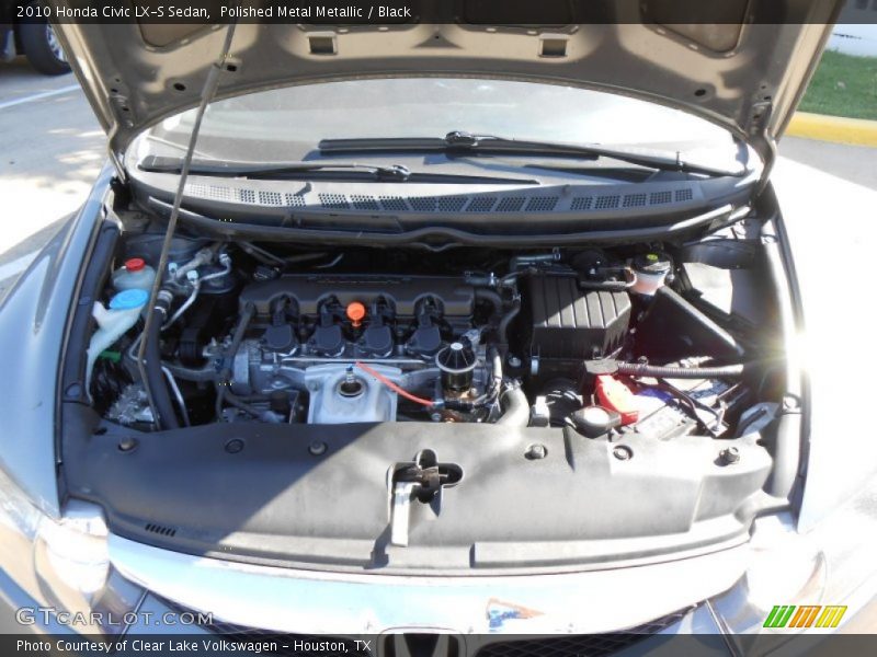 Polished Metal Metallic / Black 2010 Honda Civic LX-S Sedan