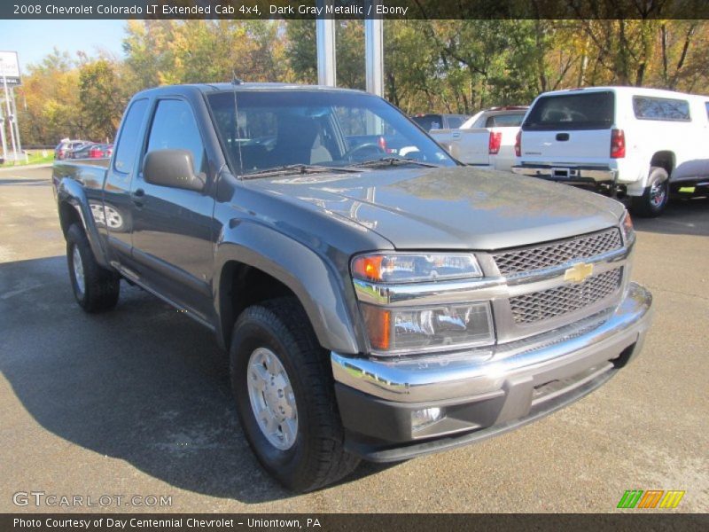 Dark Gray Metallic / Ebony 2008 Chevrolet Colorado LT Extended Cab 4x4