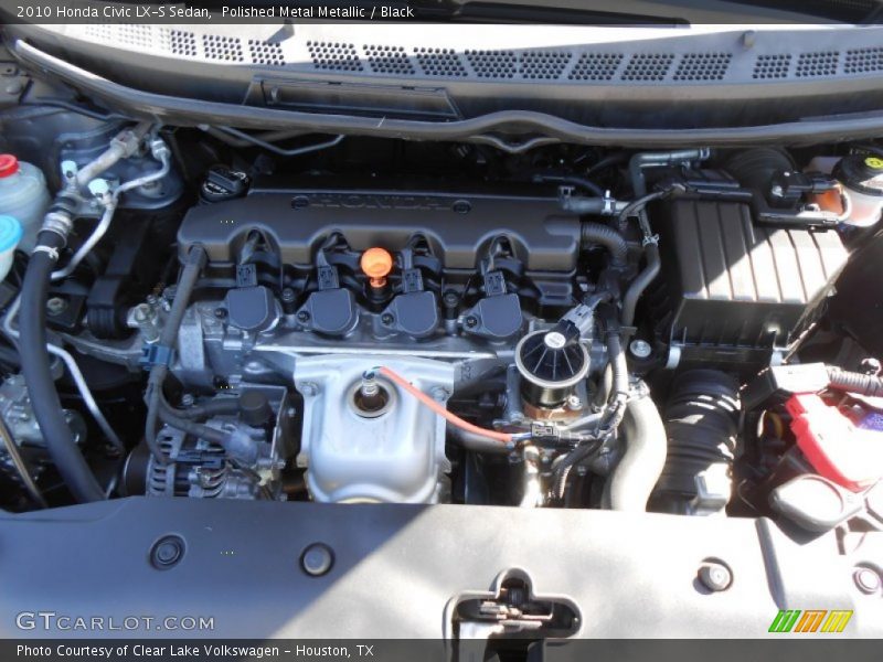 Polished Metal Metallic / Black 2010 Honda Civic LX-S Sedan