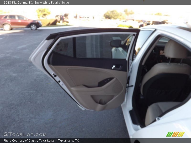 Snow White Pearl / Beige 2013 Kia Optima EX