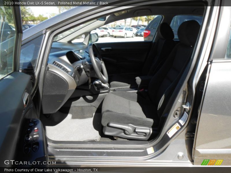 Polished Metal Metallic / Black 2010 Honda Civic LX-S Sedan