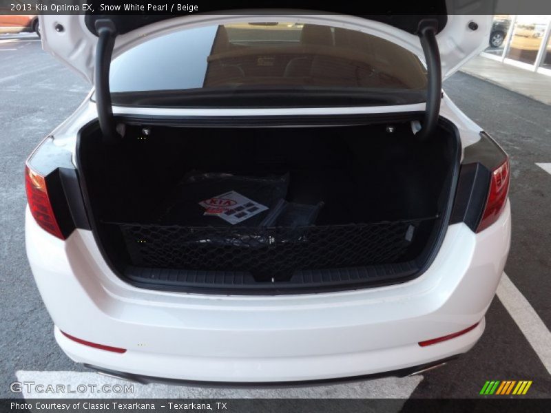 Snow White Pearl / Beige 2013 Kia Optima EX