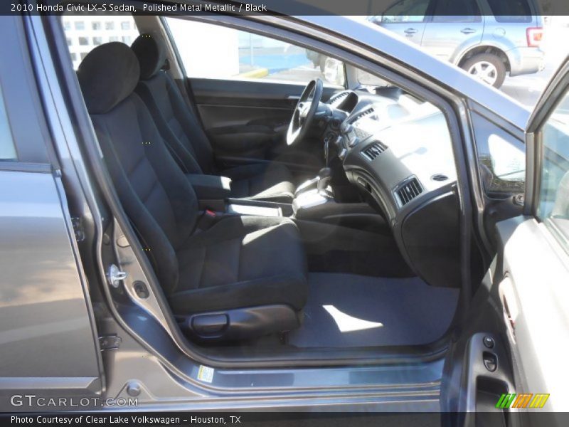 Polished Metal Metallic / Black 2010 Honda Civic LX-S Sedan