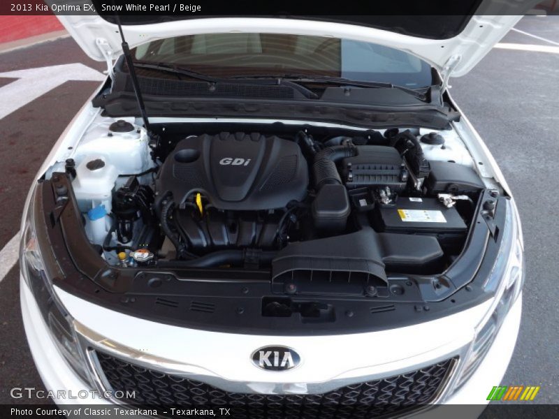 Snow White Pearl / Beige 2013 Kia Optima EX