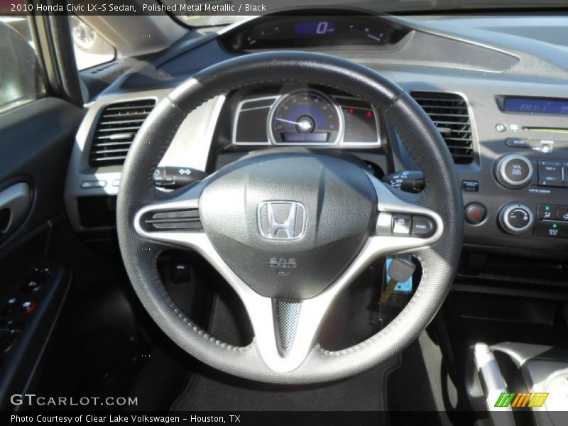 Polished Metal Metallic / Black 2010 Honda Civic LX-S Sedan