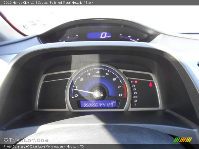 Polished Metal Metallic / Black 2010 Honda Civic LX-S Sedan