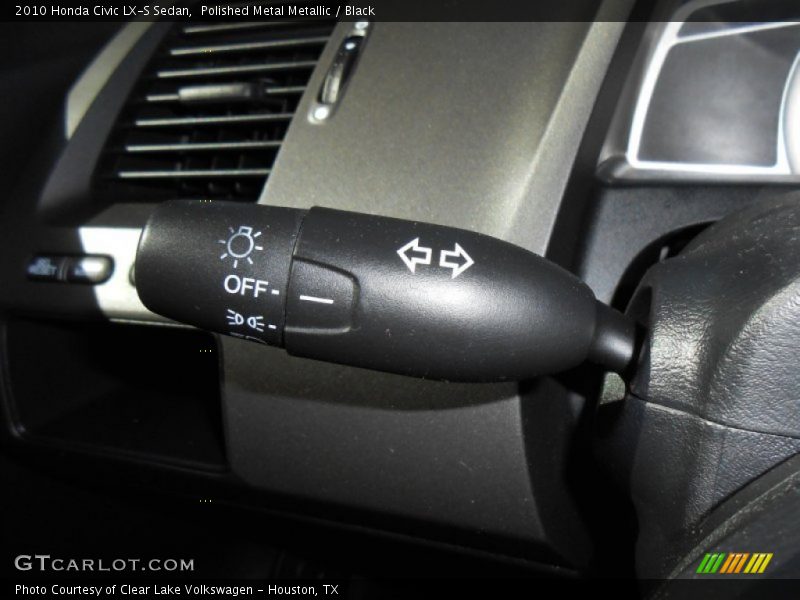 Polished Metal Metallic / Black 2010 Honda Civic LX-S Sedan