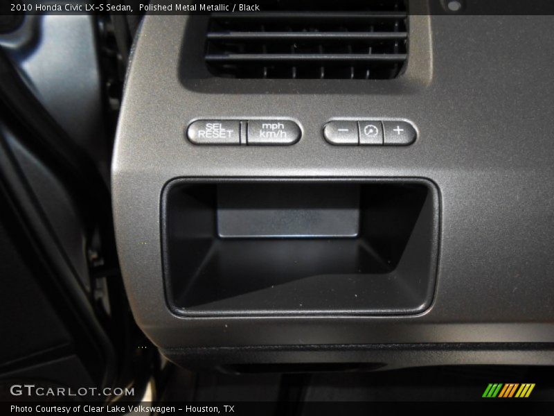 Polished Metal Metallic / Black 2010 Honda Civic LX-S Sedan