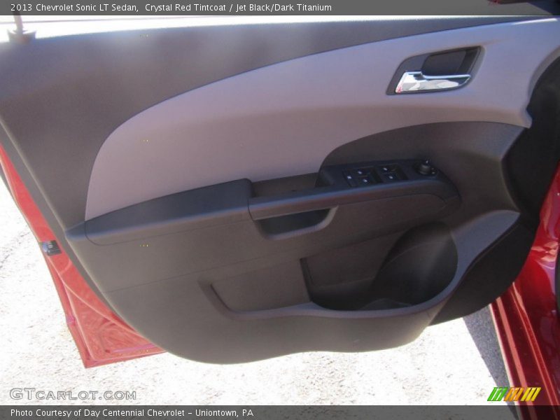 Crystal Red Tintcoat / Jet Black/Dark Titanium 2013 Chevrolet Sonic LT Sedan