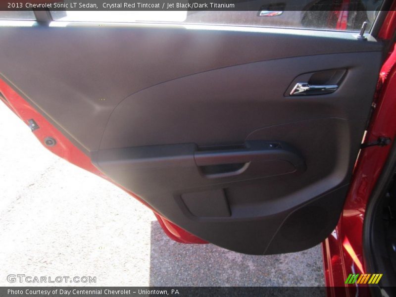 Crystal Red Tintcoat / Jet Black/Dark Titanium 2013 Chevrolet Sonic LT Sedan