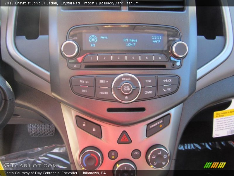 Crystal Red Tintcoat / Jet Black/Dark Titanium 2013 Chevrolet Sonic LT Sedan