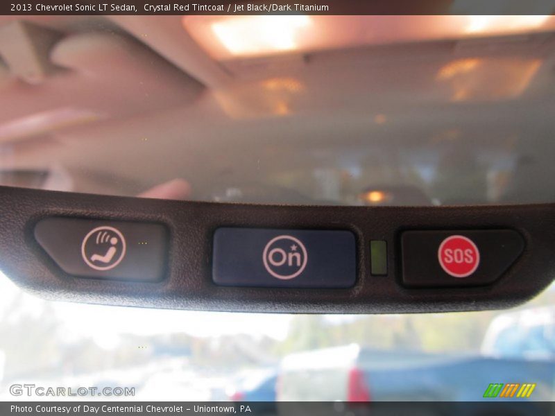 Crystal Red Tintcoat / Jet Black/Dark Titanium 2013 Chevrolet Sonic LT Sedan