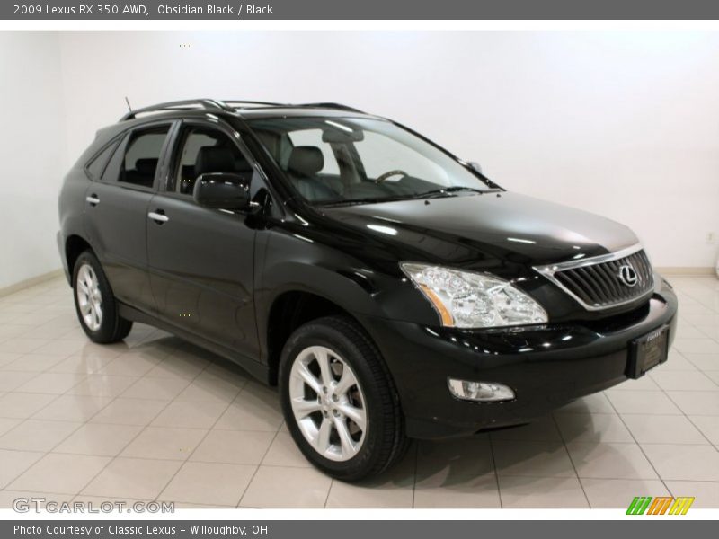 Obsidian Black / Black 2009 Lexus RX 350 AWD