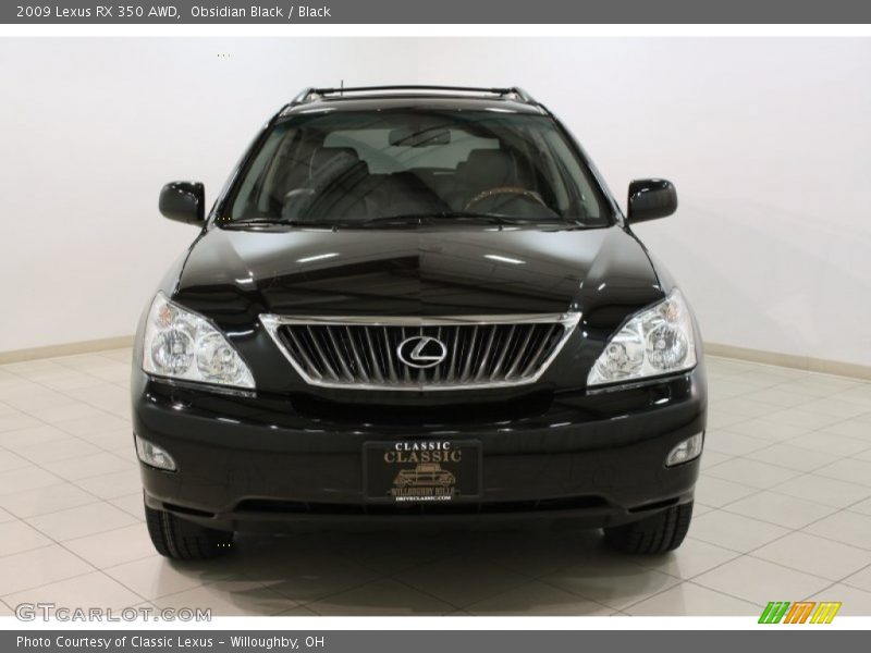 Obsidian Black / Black 2009 Lexus RX 350 AWD