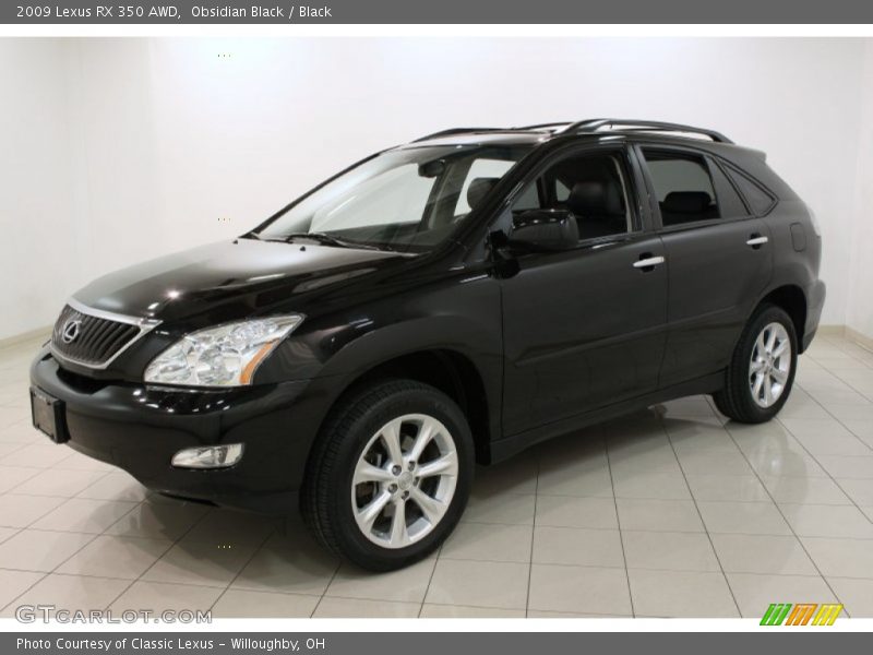 Obsidian Black / Black 2009 Lexus RX 350 AWD