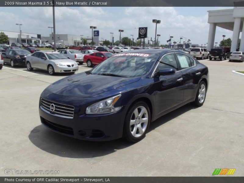 Navy Blue Metallic / Charcoal 2009 Nissan Maxima 3.5 S