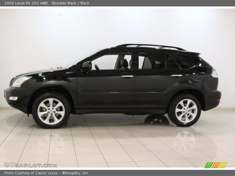 Obsidian Black / Black 2009 Lexus RX 350 AWD