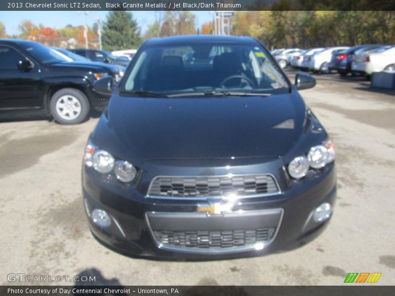 Black Granite Metallic / Jet Black/Dark Titanium 2013 Chevrolet Sonic LTZ Sedan