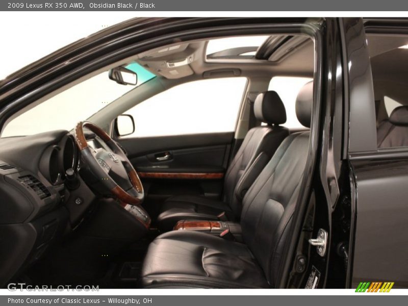 Obsidian Black / Black 2009 Lexus RX 350 AWD