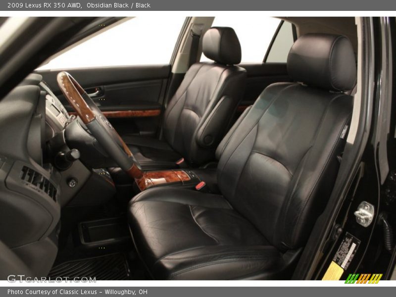 Obsidian Black / Black 2009 Lexus RX 350 AWD