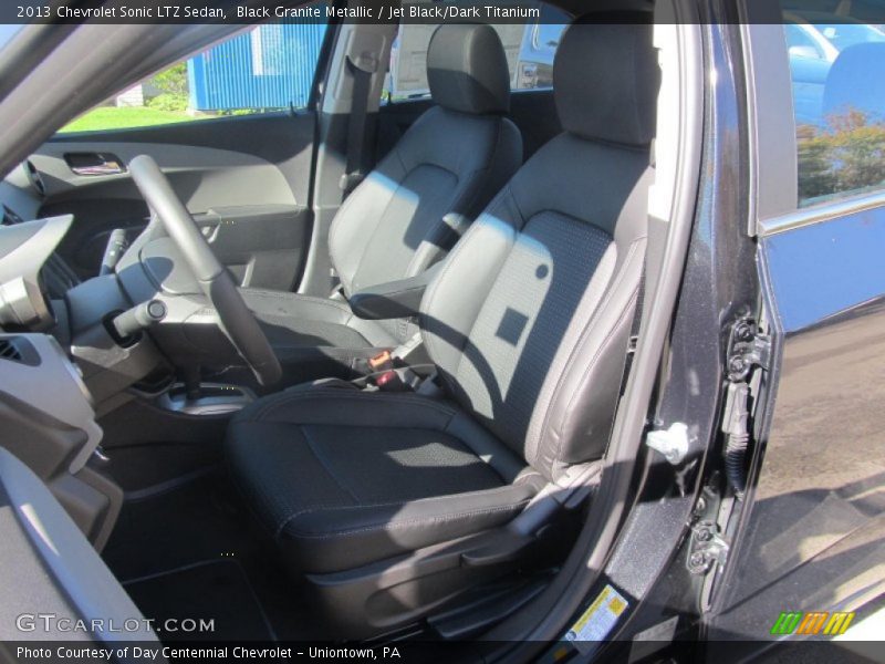 Black Granite Metallic / Jet Black/Dark Titanium 2013 Chevrolet Sonic LTZ Sedan