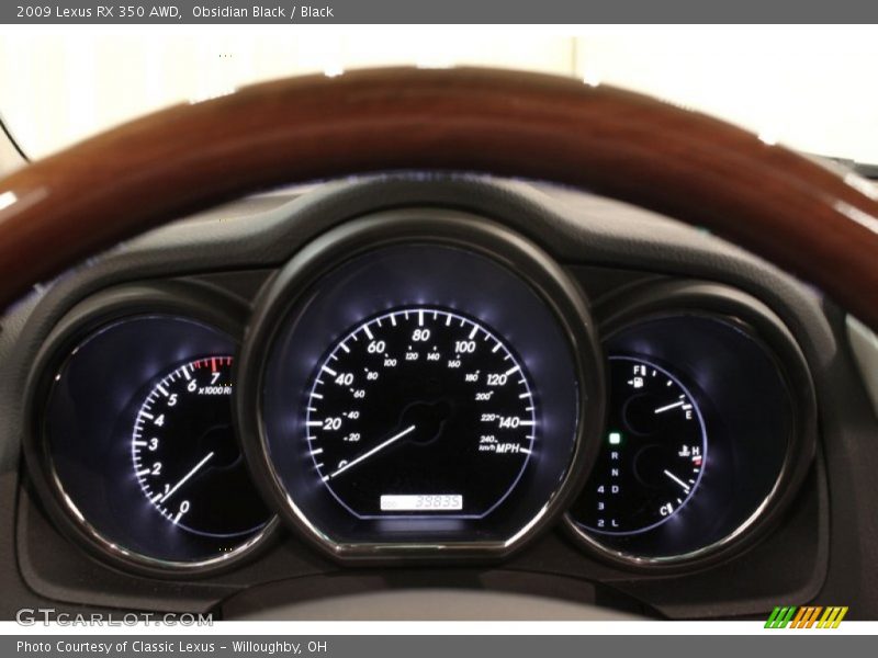 Obsidian Black / Black 2009 Lexus RX 350 AWD