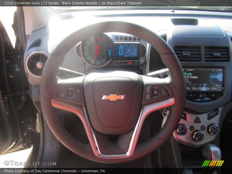 Black Granite Metallic / Jet Black/Dark Titanium 2013 Chevrolet Sonic LTZ Sedan