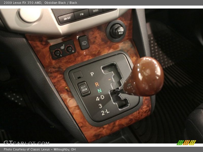 Obsidian Black / Black 2009 Lexus RX 350 AWD
