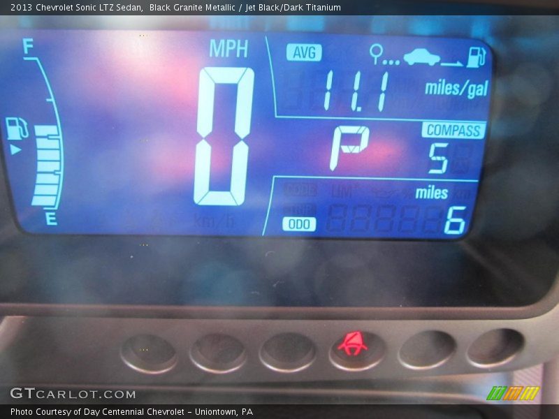 Black Granite Metallic / Jet Black/Dark Titanium 2013 Chevrolet Sonic LTZ Sedan