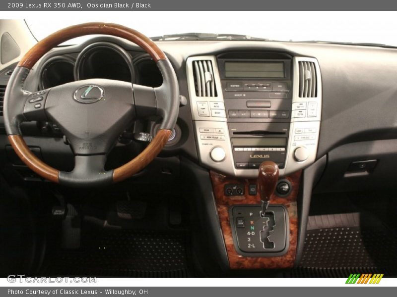Obsidian Black / Black 2009 Lexus RX 350 AWD